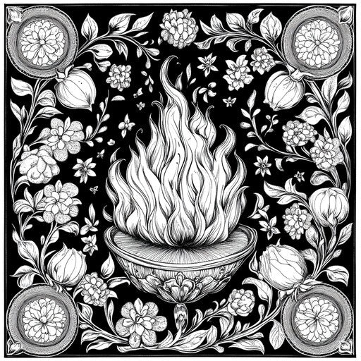 Fun Fire Coloring Page - Enhance Dexterity