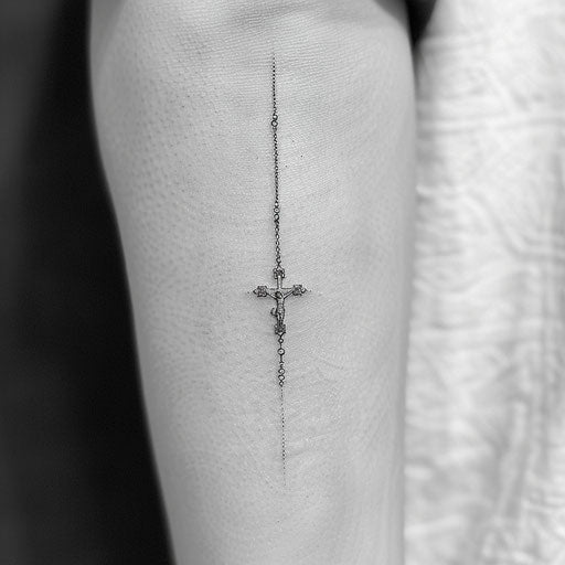 Rosary Tattoo Vector Art