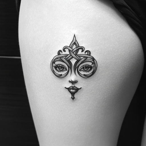 Small Face Tattoos Body Art Tattoo Stencil Kit