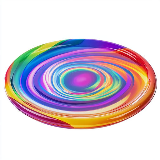 Realistic clipart of a Frisbee, high resolution, isolated