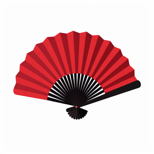 Fan in Minimalist style, on white background