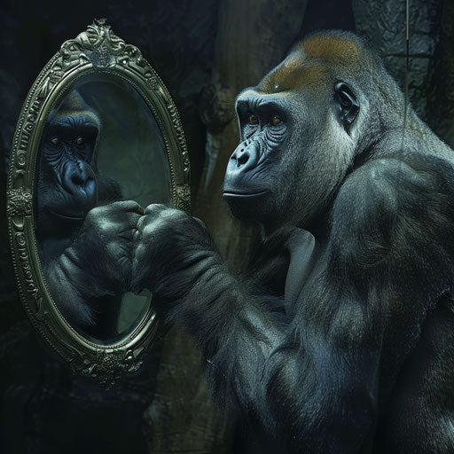 Gorilla in front of a mirror: exploring self-awareness