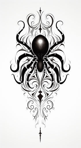 Black spider print to color tattoos perfect for every occasion