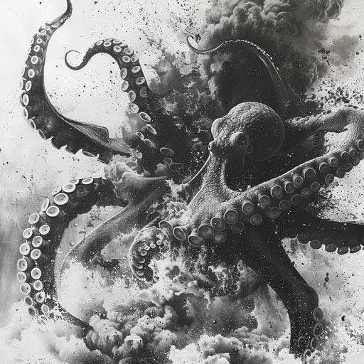 Octopus vs Shark: Ink Smokescreen Escape