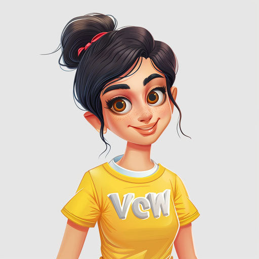 Realistic volunteer clipart on flat white background