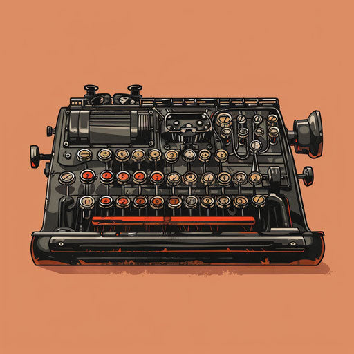 Enigma machine with cipher wheels