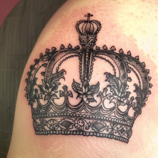 Radiant King Crown Tattoo Design Kit