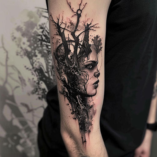 Tattoo symbols with a touch of dark fantasy