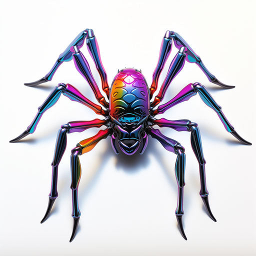 Black spider tattoo, Lisa Frank style, minimalist pen drawings