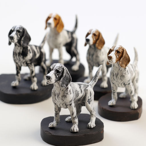 12ct miniature beagle dogs, hinchel or style, hd dark white gray, ferrania p30