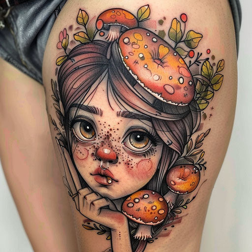 Feminine tattoos with whimsical themes