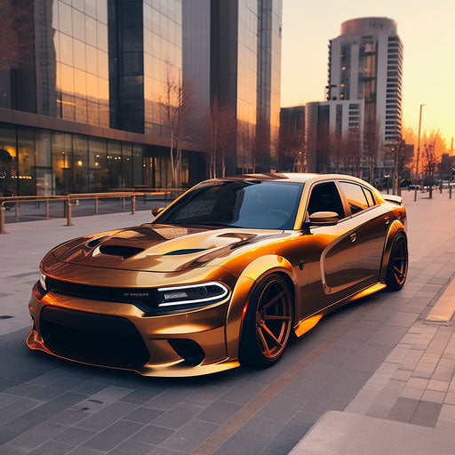 Champagne color for the dodge charger hellcat