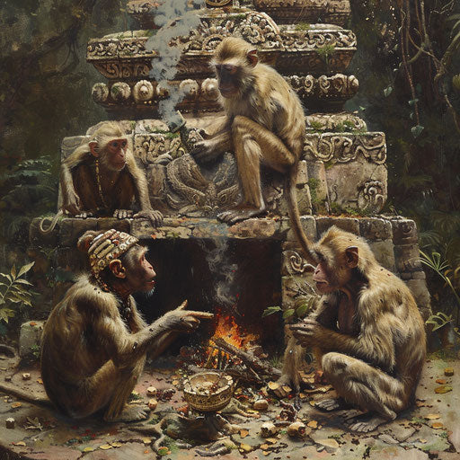 Monkeys and forest spirits: mystical ancient ritual