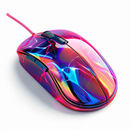 Realistic computer mouse clipart on white background