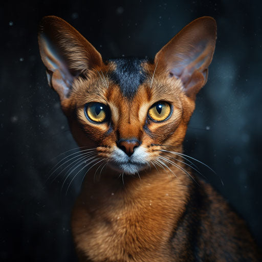 Mysterious Abyssinian cat