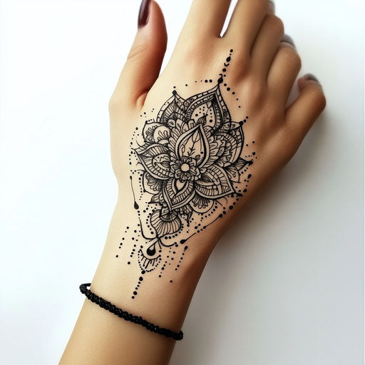 Intricate wrist tattoo designs with mandala patterns