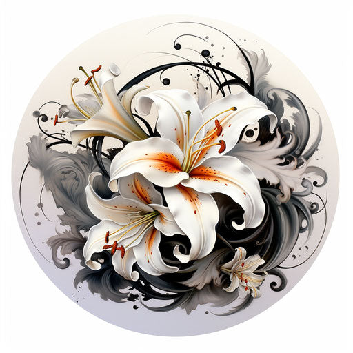 The tattoo design of an artist in digitally enhanced style