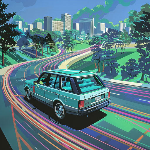 1994 Range Rover navigating Silicon Valley autonomously