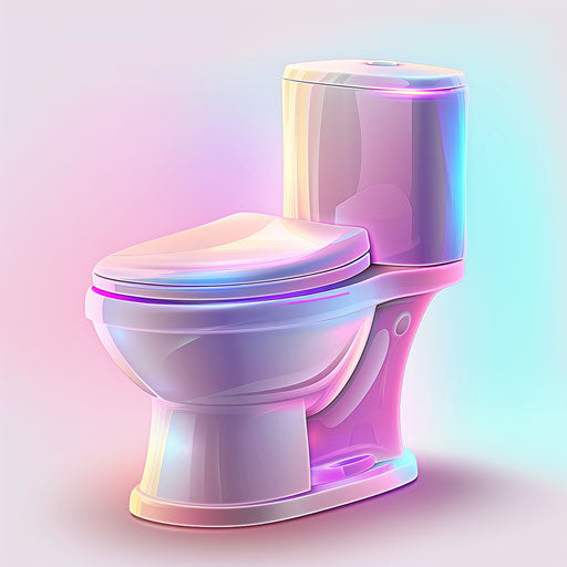 Realistic potty clipart with dynamic lighting on white