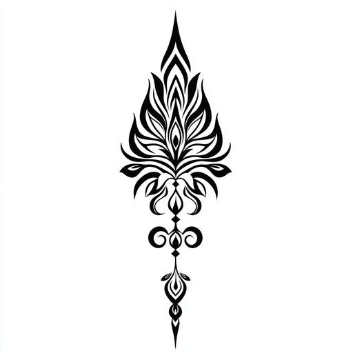 Beautiful flat clipart tribal wrist tattoo designs