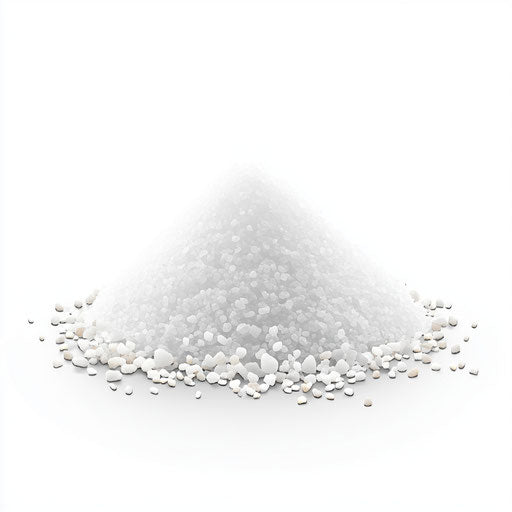 3D salt on flat white background, isolated clipart