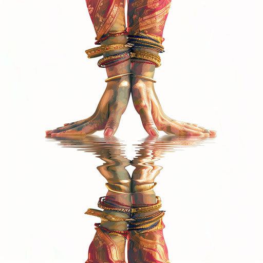 Namaste clipart in photo realistic style on white background