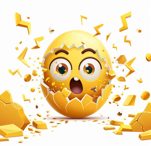 Surprise burst in life like popping out of an egg