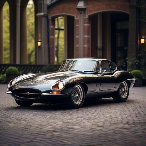 Luxury variant Jaguar E Type car with high-end finishes