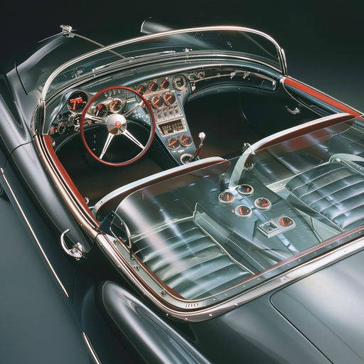 1954 Bentley R Type Continental concept car with transparent glass roof