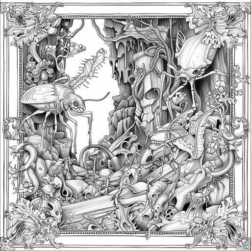 Alien in natural scenes with intricate details