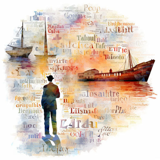Vocabulary clipart in Impressionistic Art style