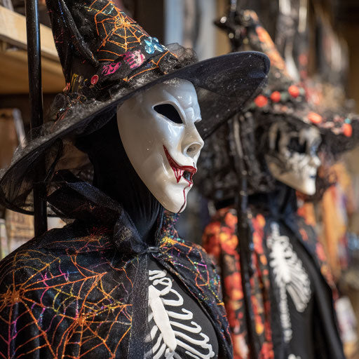 Showcasing a Traditional Spooky Halloween Costume