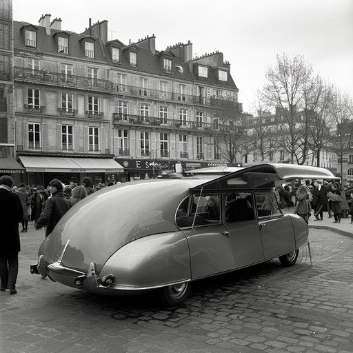 Mobile cafe in a bustling square