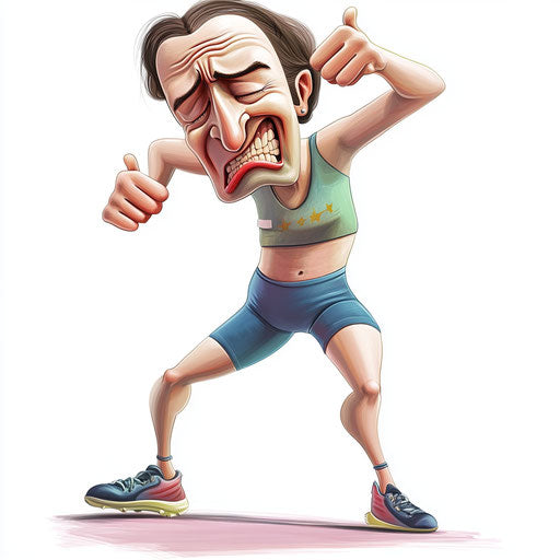 Versatile Gymnastics Caricature Clipart Art Kit for Designers