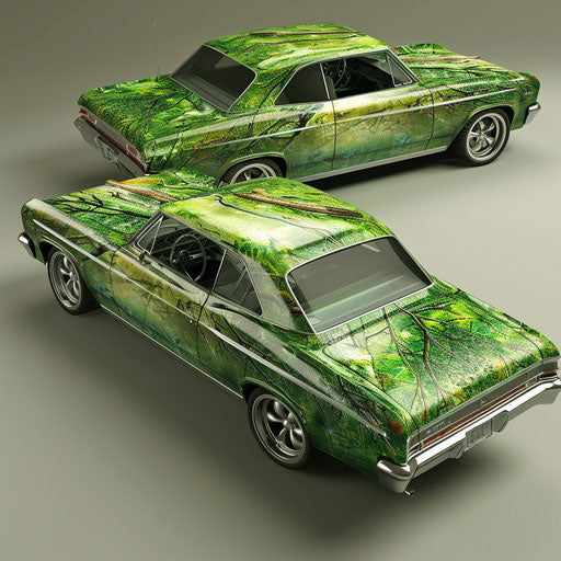 Eco-friendly 1967 Chevy Bel Air running on biofuel