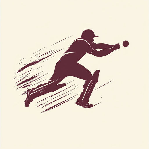 Inspiring cricket logo design with minimalist silhouette