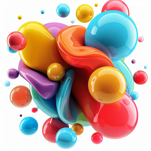 Realistic unity clipart with flat and white backdrop