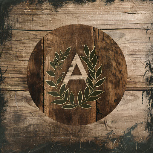 Artisanal photography logo with earthy tones and natural texture
