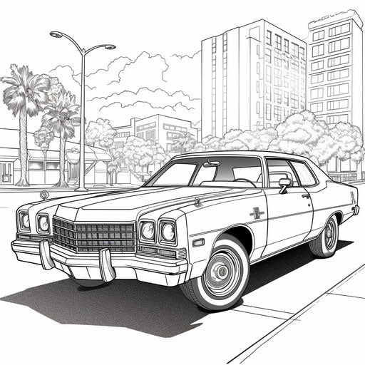 Free police car coloring pages for kids