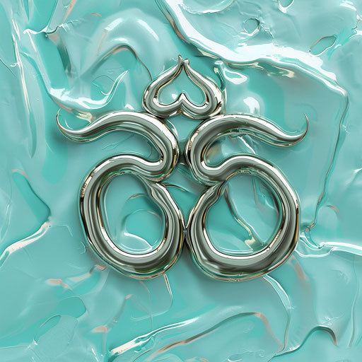 Photo Realistic Clipart on Flat, Serene Aqua Background