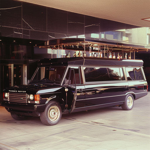 Range Rover transformed into luxury limousine with bar and entertainment system