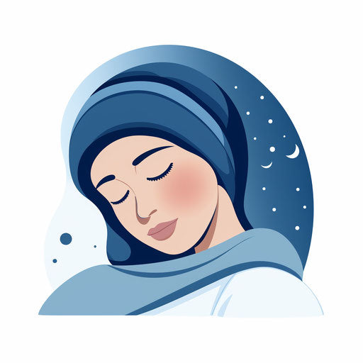 Sleep graphic in Minimalist style, on white background