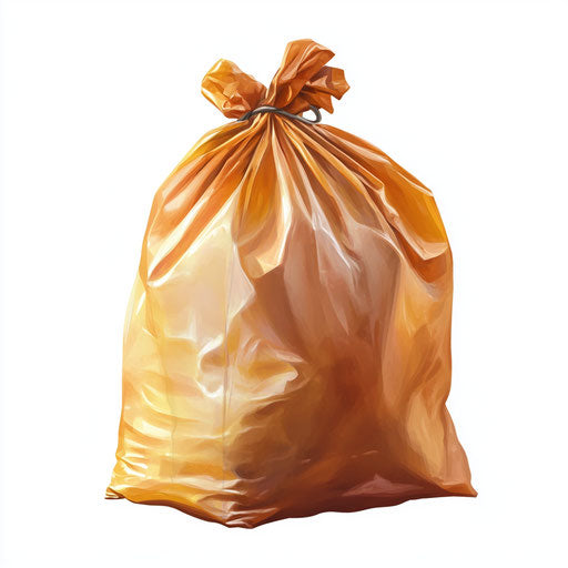 Realistic clipart of a trash bag, high resolution, isolated