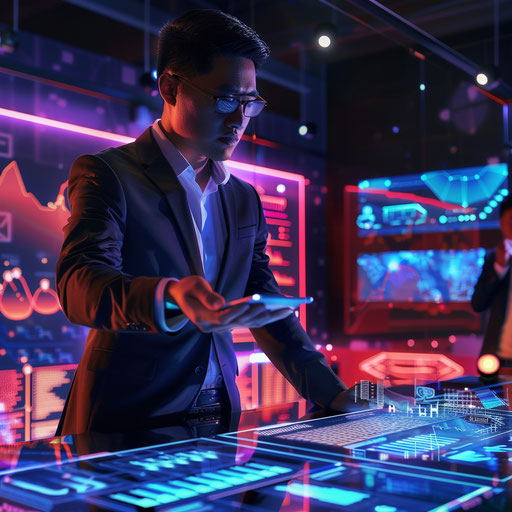 Unveiling a cutting-edge product to potential investors