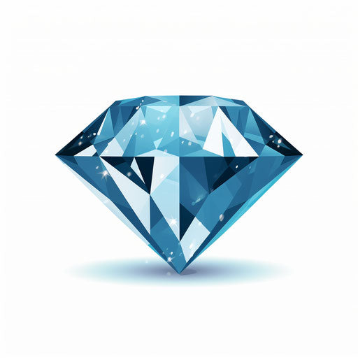 Diamond clipart in Minimalist style on white background