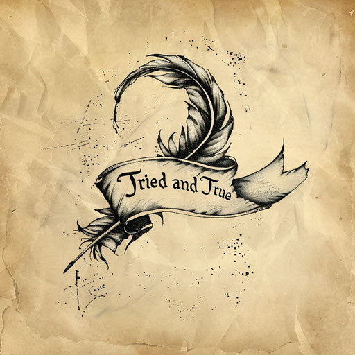 Quill writing on scroll