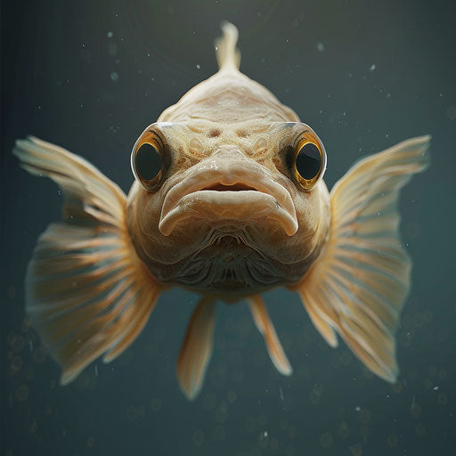 A fish with human-like expressions