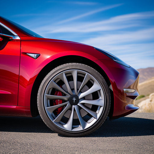 Modern alloy rims for Tesla Model 3