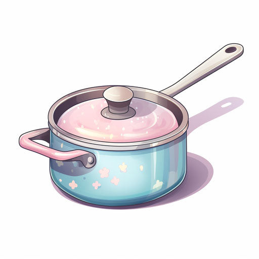 Pan clipart in the style of Pastel Colors Art