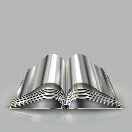 Flat silver background anchors realistic poetry clipart